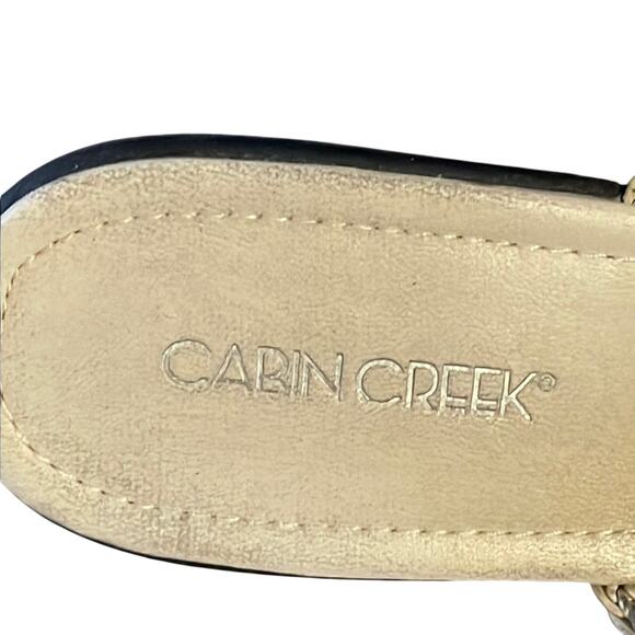 Cabin Creek  Women's Cream Slide Sandals. 8 - Picture 3 of 6
